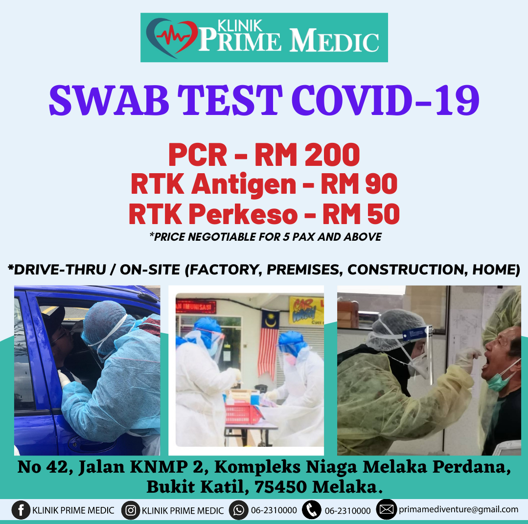 Klinik Prime Medic Bukit Katil, Melaka – Perkhidmatan Kesihatan Profesional & Rawatan Pantas