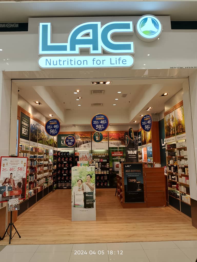 LAC Nutrition For Life di AEON Mall Rawang – Pilihan Suplemen Kesihatan Terkini