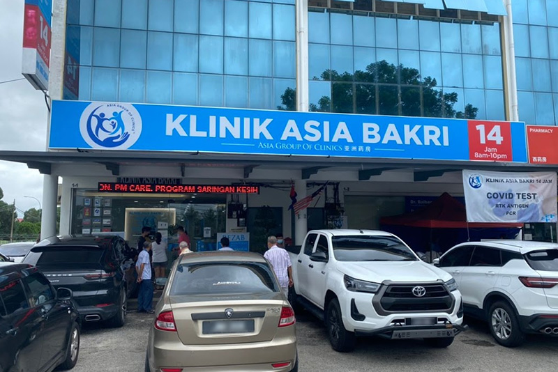Klinik Asia Bakri – Perkhidmatan Kesihatan Terbaik di Kota – Rawatan Medikal, Pakar Keluarga, dan Ujian Diagnostik