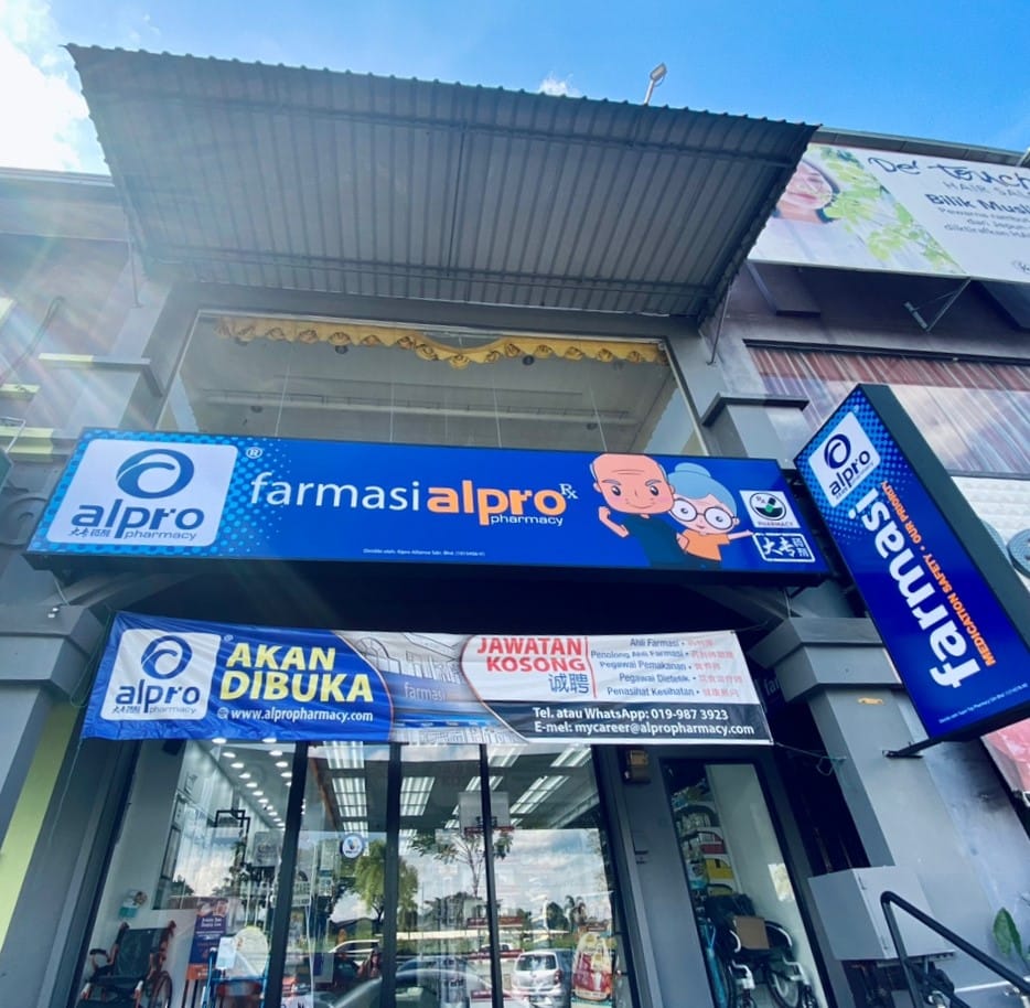 Farmasi ALPRO di Legenda Heights – Lokasi Strategik, Perkhidmatan Farmaseutikal Terbaik